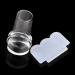 Clear Silicone Jelly Stamper & Scraper Kit - Nail Art Tools for Manicure | International Shipping Available - Buy Online on SooperMarket.com