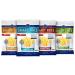 Gourmet Basics Smart Fries Air Popped Potato Fries French Fries Potato Sticks Individual Bags Fry Chips Family Size Low Calorie Chips Non-GMO Gluten Free Kosher - 1 oz Bags (Pack of 24) White Cheddar Sea Salt Jalapeno BBQ 4- Flavor Variety Pack