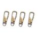 Metal Zipper Pulls Replacement Universal Zipper Pull Repair for Suitcase Luggage Jacket Backpacks Boot (Bronze 4pcs)
