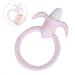 Infant Silicone Teether - BPA Free Soft Pink Teething Toy for Toddlers | Safe Chewing & Soothing Solution - Buy Online on SooperMarket.com