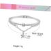 FRCOLOR Star Women Bracelet Women Bracelets Sun and Moon Bracelet Star Hand Jewelry Star Bracelet Gemstone Bracelets Cuff Bracelet Crystal Bead Bracelet Alloy Silver Bracelet Miss Silver 19.5*1.2cm - Buy Online on SooperMarket.com