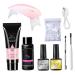 Polygel nail kit polynail gel kit starter nail extension kit beginner set nail art tools set of faster kit 8 pieces pgp004-all-in-one French nail kit salon diy at home pgp004.PGP004.