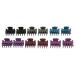 Fityle 12 Piece Resin Mini Hair Clip Set - Black Hair Claws & Accessories for All Hair Types | International Shipping - Buy Online on SooperMarket.com