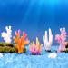 Movoja 2 Pieces Aquarium Decoration Corals - Fresh & Saltwater Decor - Vibrant 5 Red Coral for Aquaristics - Buy Online on SooperMarket.com