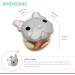 Melii 10200 French Bulldog Snack Storage Container - Grey Plastic Pet Food Storage for Dogs | Best International Shipping - Buy Online on SooperMarket.com