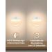 Flowood Night Light with Motion Detector - 4 LED Stair Lights for Kids' Rooms Hallways Bedrooms Kitchen & Cabinets - Battery Operated Warm White T031-W4 - Buy Online on SooperMarket.com