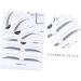 Gogogmee 2 Make up Kits Eyebrow Shaper Stencil Eyebrow Template Eyebrow Stickers A607 Card Simple - Buy Online on SooperMarket.com