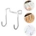 Hemoton 3pcs Wall Hangers for Clothes Cabinet Hook Over The Door Hanging Hooks Perforated Door Hat 7.5X6.5CM Silver - Buy Online on SooperMarket.com