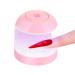 MEKK Mini UV Light for Gel Nails, LCD UV Light for Nails 18W Mini Nail Lamp Type-c UV Nail Lamp Innovative LED Nail Lamp Professional Nail Dryer for Nail Art(Pink) A-Pink