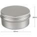 Basic Packing: 12 pcs 80ml Silver Aluminum Jars with Screw Caps - Ideal for Cosmetics & Crafts - Buy Online on SooperMarket.com