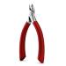 BEZOX Cuticle Clipper for Salon-Worthy Nails - Professional Half Jaw (5 mm) Cuticle Trimmers with Silicon Handle for Expert Manicures Precision Cuticle Cutters Premium Cuticle Tool - Red