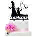 TzTwodcaz Fishing Wedding Cake Topper Funny Mr&Mrs Cake Topper Gift for a Wedding/Bridal Shower/Anniversary Party (Fishing)