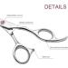Professional 6.5 inch Hair Cutting Scissors Set for Kids/Women/Men - Barber Salon Kit with Thinning Shears, Saftey Round Head, and Red Handle - Buy Online on SooperMarket.com