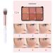 Go Ho 6-Color Face Blush Palette Light Matte Contour Makeup Kit - Set with Brush - Buy Online on SooperMarket.com