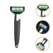 Professional Stainless Steel Men's Safety Razor Set - Short Handled Butterfly Open Beard & Eyebrow Trimmer for Precision Grooming - Buy Online on SooperMarket.com