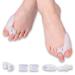8 Pieces Hallux Valgus Corrector Gel Toe Separator Bunion for Big Toe Spacers Pain Relief Correct Alignment Hallux Valgus Diabetic Feet for Men and Women