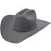 Resistol Denison Bangora Straw Cowboy Hat - Granite - 6 7 /8 