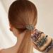 Handmade Crystal Rhinestone Hair Ties Set - Exquisite Ponytail Holders for Women and Girls - 2 PCS (Red and Green) - Buy Online on SooperMarket.com