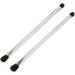 Makeup Brush Double Ended Eyeshadow Brush Soft Hair Silver Safe 2pcs for Travel for Women - Buy Online on SooperMarket.com