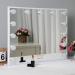 BEAUTME 20.47 x 16.22 Lighted Vanity Mirror with 3-Color Lighting & Magnification â€“ Tabletop & Wall Mounted - Buy Online on SooperMarket.com