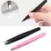 Professional Beauty Eyebrow Tweezers Slanted Tip Stainless Steel Tweezer Black - Buy Online on SooperMarket.com