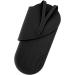 Portable Silicone Heat Resistant Mat & Pouch for Hair Styling Tools - Curling Iron & Straightener Cushion (Black) - International Shipping - Buy Online on SooperMarket.com