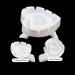 200 PCS Disposable Heart Shape Glue Ring Holders for Eyelash Extension and Nail Art - White - Buy Online on SooperMarket.com