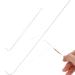 2 Pieces Stainless Steel Curved Needles, Include 4.5 Inch Curved Big Eye Beading Needle and 7.5 Inch Curved Bead Spinner Needle for Jewelry Making String Bead