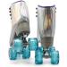 FoxySkate Roller Skates Women  Double Row & 4 Wheels Shiny Roller Skates for Women and Men  Adjustable  Indoor and Outdoor Roller Skates for Girls  7-10 US HOLOGRAPHIC 9 - Buy Online on SooperMarket.com