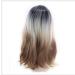 BGHJUE Halloween Wig - Long White Highlights Human Hair Weave Bundles with Closure | Brazilian Straight Non-Remy Hair Extensions - Buy Online on SooperMarket.com