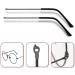 Ranara Replacement Glasses End Tips - Vintage Metal Frames Spare Arms & Accessories - Black - Buy Online on SooperMarket.com