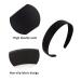 ANBALA Black Headbands for Women - 5 Pack of Plain DIY Satin Headbands in Various Sizes - Non-Slip and High Elasticity Headbands for Women and Girls - Buy Online on SooperMarket.com