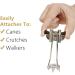 Cane Ice Grip Attachment for Walking Mobility Crutches Non Slip Ice Grip with Durable Steel Tip - Buy Online on SooperMarket.com