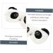 Angoily Plush Silk Eye Mask Set - 2pcs Cartoon Blindfolds for Sleep & Travel Comfortable Satin Eye Cover for Adults - Black & White - Buy Online on SooperMarket.com