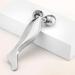 3D Metal Face Roller & Gua Sha - Anti-Aging Face Massager for Puffiness Relief | V-Shaped Skin Care Tool in Silver - Buy Online on SooperMarket.com