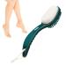 Pumice Stone Shower Brush Multifunctional Pumice Stone 2 in 1 Foot Care Tools | Foot Brush Gentle Comfortable Bathroom Accessories Pumice Stone for Feet Green