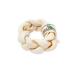Farm Food Dental Dental Donut made of rawhide braided size M 15-17 cm 1 piece (1 pack)