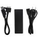 ASHATA Portable for PSP GO Power Adapter Fast Charging DC 5V/1500mA 50/60Hz AC Adapter Power Wallwith 2-in-1 USB Data Power Cable Light and Portable (black)