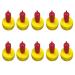 POFET 10pcs Dog Cat Pet Drink Bottle Nipple Teat Lamb/Pup Orphan Soft Red Ewe Goat