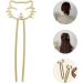 minkissy Cute Cute Hairpin Cat Hair Clips Cat Hair Pin Women Hair Accessories Retro Hairpin Girl Hair Accessories Cute Hair Clips for Women Hair Bun Hair Fork Lazy Wind Miss Alloy - Buy Online on SooperMarket.com