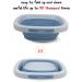 Babyhood Collapsible Wash Basin for Kids & Babies - Lightweight Portable Folding Basin for Baby Bottles, Breast Pump Parts - Ideal for Home, Kitchen, Camping - 2021 Blue - Buy Online on SooperMarket.com