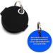 Personalized Dog Brand Pocket with Push Button - Engraved Synthetic Leather Tags in Blue Black Red Yellow | 30mm Control Space - Buy Online on SooperMarket.com