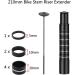 Boenoea Bike Stem Riser Extender 115mm - Aluminum Alloy Handlebar Raiser for Mountain, Road, MTB, BMX, Fixie - Black - Buy Online on SooperMarket.com