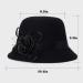 Glamorstar Vintage Felt Cloche Hat - Winter Floral Fedora Bucket Hat in Black - Buy Online on SooperMarket.com