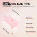 Gelike EC 240PCS Colored Gel X Nail Tips Medium Almond 2 in 1 X-Coat Tips - Sheer Nude | 12 Sizes for Salon & Home DIY - Buy Online on SooperMarket.com