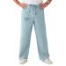 Medline 100%-Cotton Unisex Reversible Hyperbaric Drawstring Scrub Pants Misty Size 3XL Regular Inseam