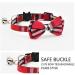 AIXI Cat Collar Breakaway with Bow Tie & Bell 2 Pack - Adjustable 7.8-10.5 Inch - Pink & Red - Buy Online on SooperMarket.com
