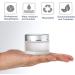 Buy 50ml Matte Glass Cream Cans - 4pc Set with Silver Lids | Ideal for Cosmetics Lotions Essential Oils & Travel | Empty Glass Containers - Buy Online on SooperMarket.com
