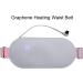 Electrically Heated Waist Belt | Graphene Infrared Heating | 3 Temperature Levels | Abdominal & Uterine Relief | Skin-Friendly Fabric (Gray) - Buy Online on SooperMarket.com