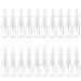 LIEISFEPER 20Pcs Spray Bottle Refillable Direct Injection Bottle Portable Plastic Nasal Spray Bottles Container for Home and Travel Use White (10ML)